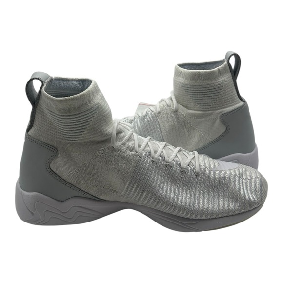 Nike Zoom Mercurial XI FK Basketball Shoes Mens 11.5 White Wolf Grey‎ Sneakers - Picture 7 of 10